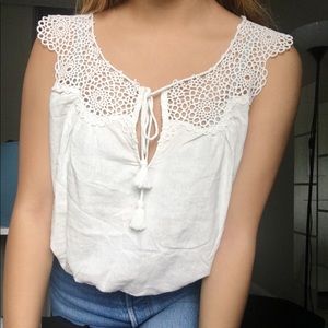 Free People White Blouse
